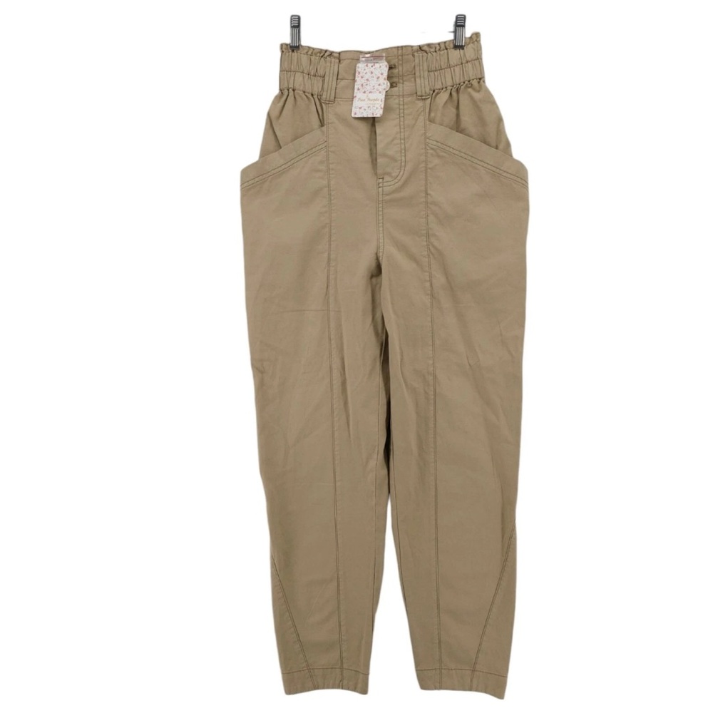 Free people Movement by Free People Beige Elastic Waist Pants - Picture 2 of 9
